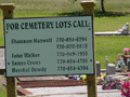 Cemetery Sign